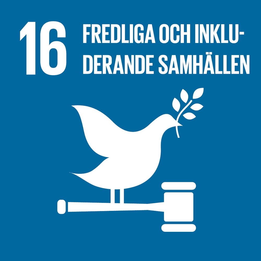 16 - Fredliga och inkluderande samhällen