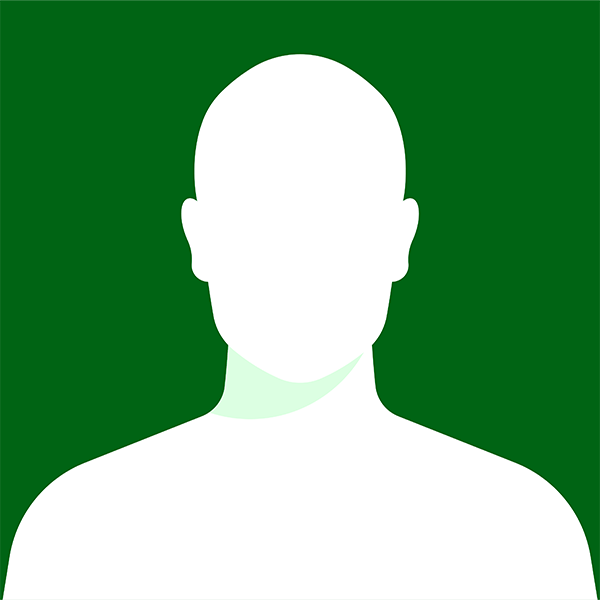 Ansiktsprofil i mörkgrön