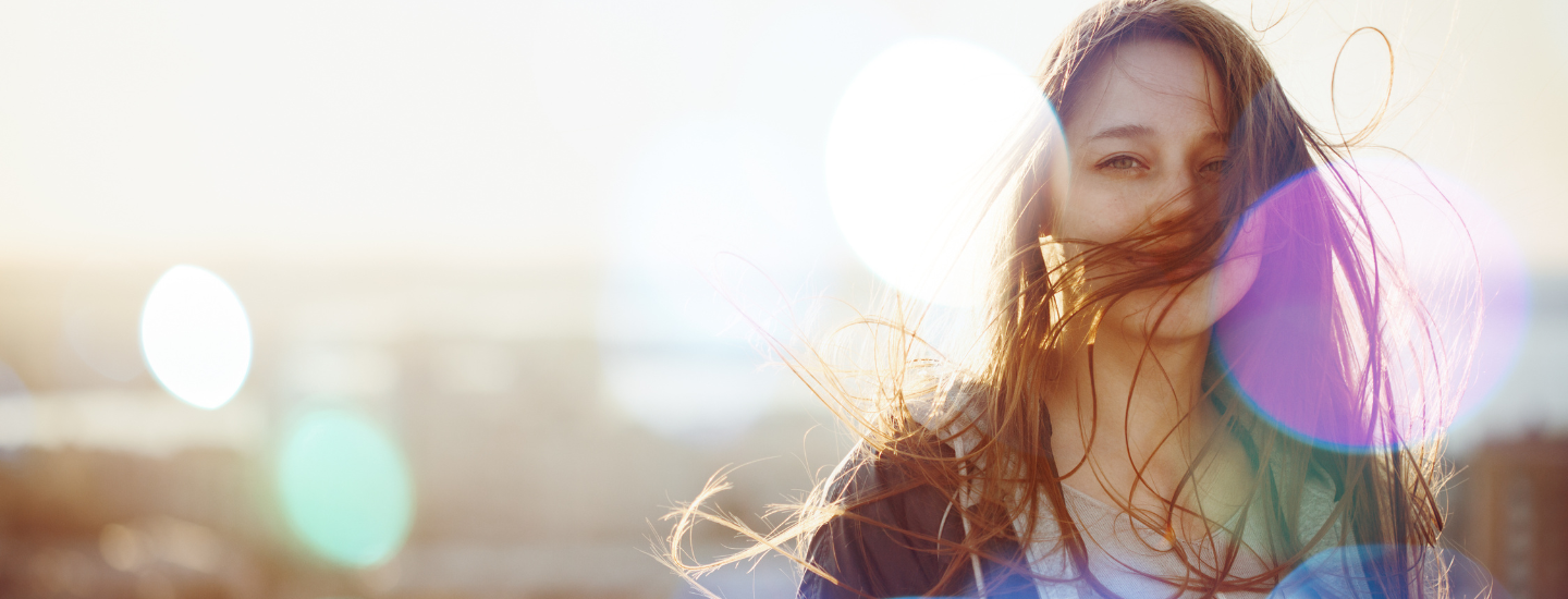 Flicka. Dekorativ bild.